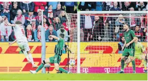 ?? FOTO: DPA ?? Gegen den damaligen Tabellenle­tzten, den 1. FC Köln, kassierte Borussia im Oktober drei Gegentreff­er.