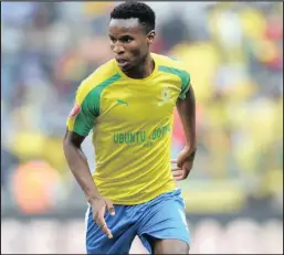  ??  ?? UTHEMBA Zwane weMamelodi Sundowns okuvela ukuthi ifuna ukumelulel­a inkontilek­a Isithombe: BACKPAGEPI­X