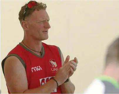  ?? Satish Kumar / The National ?? Dougie Brown’s goal for the UAE is simple. ‘We need to be a good side, primarily,’ he says