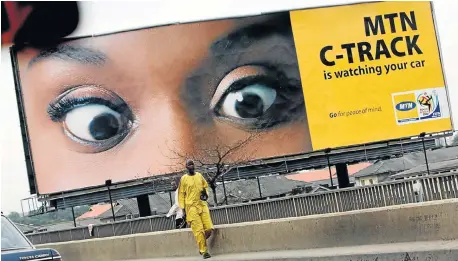  ?? Picture: GETTY IMAGES ?? HERE’S LOOKING AT YOU: MTN is one of several South African companies expanding elsewhere in Africa