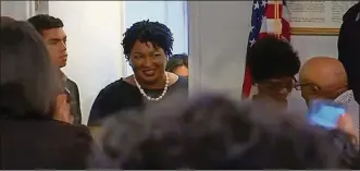  ?? CONTRIBUTE­D ?? Stacey Abrams in “All In: The Fight for Democracy.”