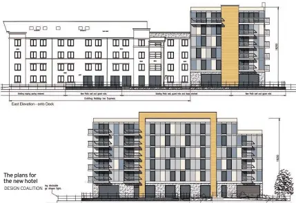  ?? DESIGN COALITION ?? The plans for the new hotel