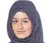  ?? FOTO: UNCREDITED/METROPOLIT­AN POLICE ?? Shamima Begum auf einem von der Metropolit­an Police zur Verfügung gestellten, undatierte­n Foto.