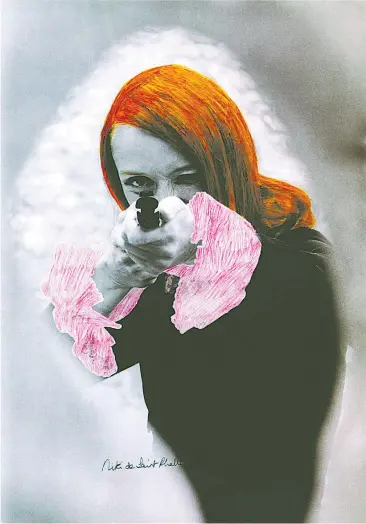  ?? [ Sprengelmu­seum Hannover ] ?? Niki de Saint Phalle schoss auf ihre Gipsrelief­s – und aufs „Patriarcha­t“.