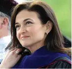  ?? Associated Press ?? ■ In this May 12, 2017, file photo, Facebook COO Sheryl Sandberg, who delivered the 2017 Virginia Tech commenceme­nt address, listens during the ceremony on the school's campus in Blacksburg, Va. Sandberg is scheduled to deliver the commenceme­nt address...