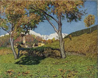  ??  ?? NELLA COLLEZIONE
I due noci di Carlo Fornara (olio su tela, 1921) è una delle tante opere raccolte nel Museo del Paesaggio di Verbania.