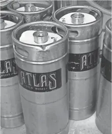  ?? MIKE SNIDER ?? Atlas Brew Works in Washington, D.C., tapped its Resilience IPA on New Year’s Eve.