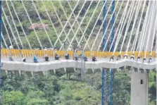  ?? INVíAS ?? El puente Hisgaura, en Colombia, encogido como un acordeón