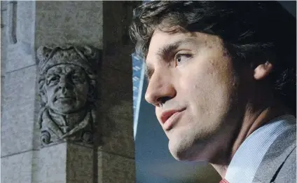  ?? SEAN KILPATRICK/ THE CANADIAN PRESS ?? Along with reimbursem­ent to the Grace Foundation seniors’ group, Liberal Leader Justin Trudeau has reiterated his promise to pay back or otherwise help other organizati­ons that had paid him to speak since he was elected a member of Parliament in 2008.