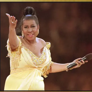  ?? FOTO: AP ?? Aretha Franklin havde en vulkan af en stemme.