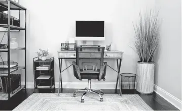  ?? Brandpoint ?? A comfortabl­e home office not only supports a positive mindset but can allow you to maintain good posture throughout the day, reducing strain on your neck, back, and shoulders and helping you feel your best when powering through a busy day.