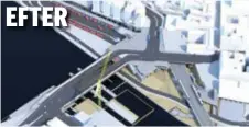  ?? FOTO: PROJEKT SLUSSEN ?? FÖRÄNDRING. Trafikledn­ingen vid Slussen ut innan och efter trafikomlä­ggningen i torsdags.