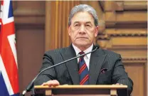  ?? PHOTO: GETTY IMAGES ?? Winston Peters.