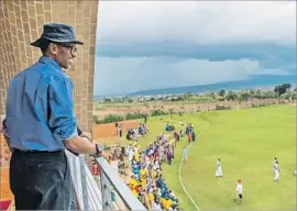  ?? Cyril Ndegeya AFP/Getty Images ?? PAUL KAGAME of Rwanda, overseeing a new cricket stadium, was once seen as a progressiv­e leader who nurtured prosperity, but has grown more tyrannical.