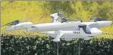  ?? AFP ?? A model of Uber’s flying taxi. Uber has shortliste­d 5 countries— India, Japan, Australia, Brazil and France—and one of them will become the first Uber Air City outside of the US