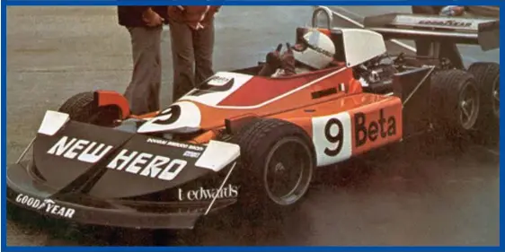  ??  ?? The last Formula 1 car Howden drove was in testing the 6 wheel March, which never raced