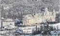  ?? ?? The Fairmont Chateau Whistler is set at the base of Blackcomb Mountain in B.C.