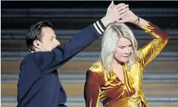  ??  ?? Martin Solveig on stage with Ballon d’Or winner Ada Hegerberg