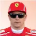  ??  ?? KIMI RAIKKONEN