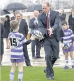  ??  ?? Prince William visits a ‘Les Voisins in Action’ event highlighti­ng the strong ties between the young people of France and the UK