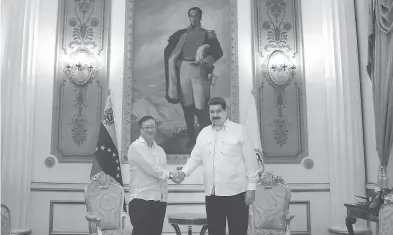  ?? EFE ?? fue recibido por Nicolás Maduro en el Palacio de Miraflores, en Caracas