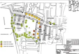  ?? Town of Westport/Contribute­d photo ?? A rendering of what parking could look like around Jesup Green in Westport.