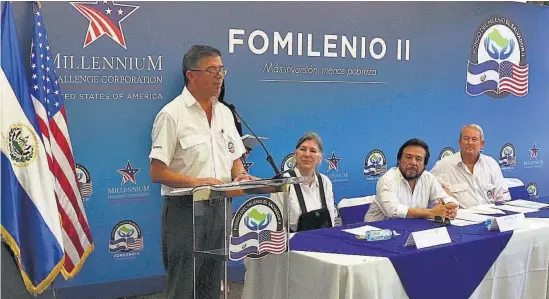  ??  ?? Inversión. FOMILENIO II es un programa de cinco años de duración, y que fue implementa­do con recursos de EUA y de El Salvador.