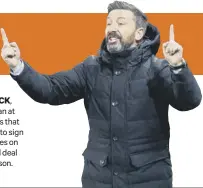  ??  ?? DAVE CORMACK, the vice chairman at Pittodrie, reveals that the club expect to sign manager Mcinnes on a new, extended deal before next season.