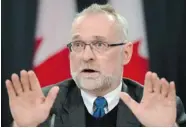  ?? SEAN KILPATRICK/THE Canadian Press files ?? Auditor General of Canada Michael Ferguson’s comprehens­ive audit of the Senate is expected
to restore some much-need credibilit­y.