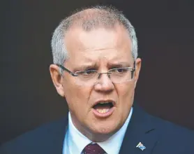  ?? Picture: AAP IMAGE/MICK TSIKAS ?? BLAME: A reader says the Liberals are the architect of their own stupidity and polls are worse under Prime Minister Scott Morrison.