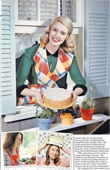  ??  ?? Empowering: Alena Kate Pettitt, above, runs a feminine finishing school for traditiona­l homemakers, main