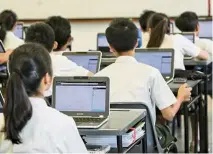  ??  ?? Cause for concern: Seven in 10 children surveyed feel negatively about upcoming school exams, while six in 10 feel positive about the Covid-19 situation in Singapore. — The Straits Times/ANN