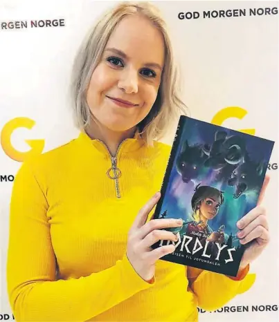  ?? FOTO: TONJE TORNES / EGMONT ?? PRISHEDER: Malin Falch slapp første bok i «Nordlys»-serien tidligere i år – og et julehefte i november. Det har ført til fin prisheder.