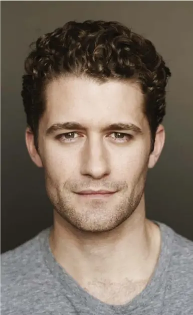  ??  ?? Seasoned Broadway and television actor Matthew Morrison admits he was originally “into sports more than anything else.”