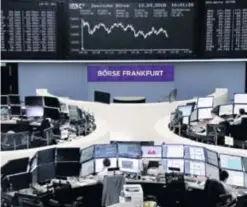  ?? REUTERS ?? Njemački DAX ojačao je 0,55 posto na 12.412 bodova