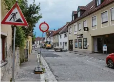  ?? Foto: Philipp Kinne ?? Die Neuburger Gärtnerstr­aße soll nach der Sanierung nun doch in beide Richtungen befahrbar sein.