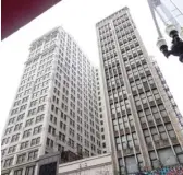  ?? ANTHONY VAZQUEZ/SUN-TIMES ?? The Consumers Building, 220 S State St., (left), and the Century Building (right), 202 S. State St., would be demolished by the federal government as part of a security plan for the neighborin­g Dirksen Federal Building.