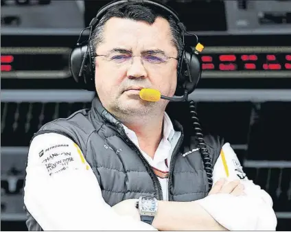  ?? FOTO: GETTY ?? Eric Boullier. El Jefe de McLaren ha dimitido en vista de los pobres resultados de la escudería de Woking en el Mundial de F-1