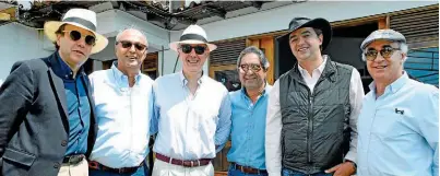  ??  ?? Felipe Negret, Eduardo Pineda, Pablo Gómez de Olea, Jorge Hernán Botero y Juan Alberto Londoño.