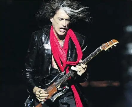  ?? — THE ASSOCIATED PRESS FILES ?? Lead guitarist Joe Perry says that while he and Steven Tyler have had their difference­s over the years, they get along overall and work well together.