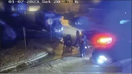  ?? CITY OF MEMPHIS VIA AP, FILE ?? Tyre Nichols lies on the ground during a brutal attack by police on Jan. 7in Memphis, Tenn.