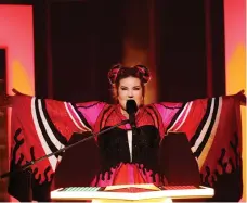  ?? (Andres Putting) ?? NETTA BARZILAI perfects ‘Toy’ during her second Eurovision rehearsal in Lisbon last week.