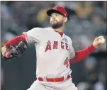  ?? BEN MARGOT — THE ASSOCIATED PRESS ?? Angels pitcher Patrick Sandoval hopes for more consistenc­y to improve on his 5.33 ERA in 76 innings in the major leagues.