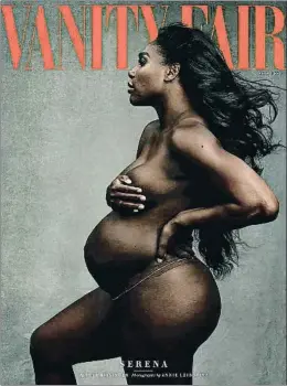  ?? ANNIE LEIBOVITZ / AP ?? Serena Williams ha exhibido su embarazo en Vanity Fair