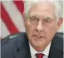  ??  ?? Rex Tillerson