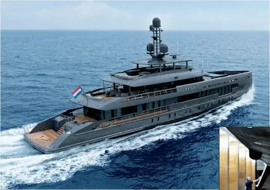 ??  ?? yn 18650 is a brilliant illustrati­on of how a discerning client can personalis­e the pre-engineered design platform of a hull already in constructi­on, considerab­ly shortening the delivery time while benefittin­g from the highest levels of dutch quality in build and finish.