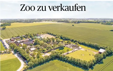  ?? FOTO: JOHN FRANDSEN BUSINESS ESTATES ?? Der Munkholm-Zoo unweit von Balle in Dänemark hat eine Fläche von 21.000 Quadratmet­ern. Dazu gehört auch ein Wohnhaus.