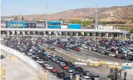  ?? ALEXANDRA MENDOZA U-T EN ESPAÑOL ?? La garita de San Ysidro contará ahora con 34 carriles.