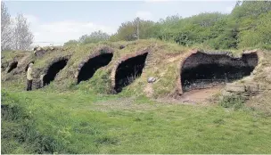  ??  ?? The Coking Ovens at Aspen Colliery, Oswaldtwis­tle after repairs