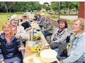  ?? CHIVFOTO: DJ
RP-AR- ?? Gute Laune herrscht beim Picknick im Bavier-Park.